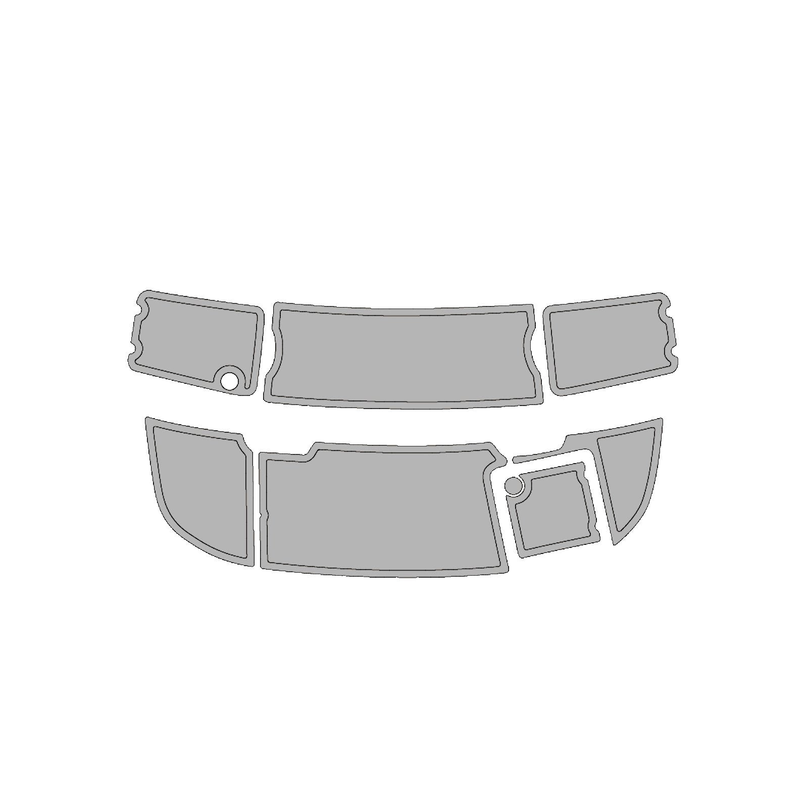 2003 Chaparral 200 SSI Swim Platform Cockpit Pad Boat Kit EVA Boat Flooring Foam Decking Mat - Image 7